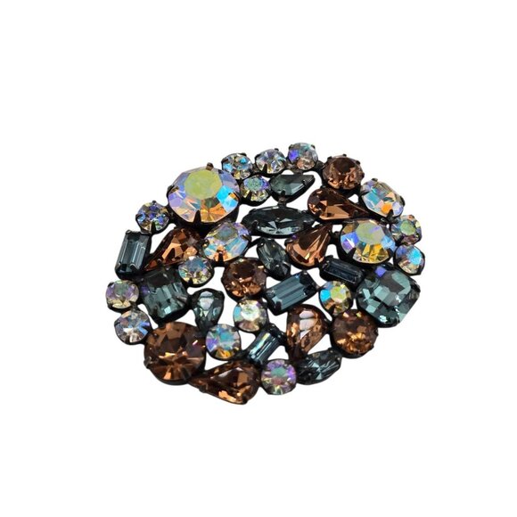 Super Sparkly Vintage Signed Weiss Huge Brooch (A8985) - Picture 3 of 8